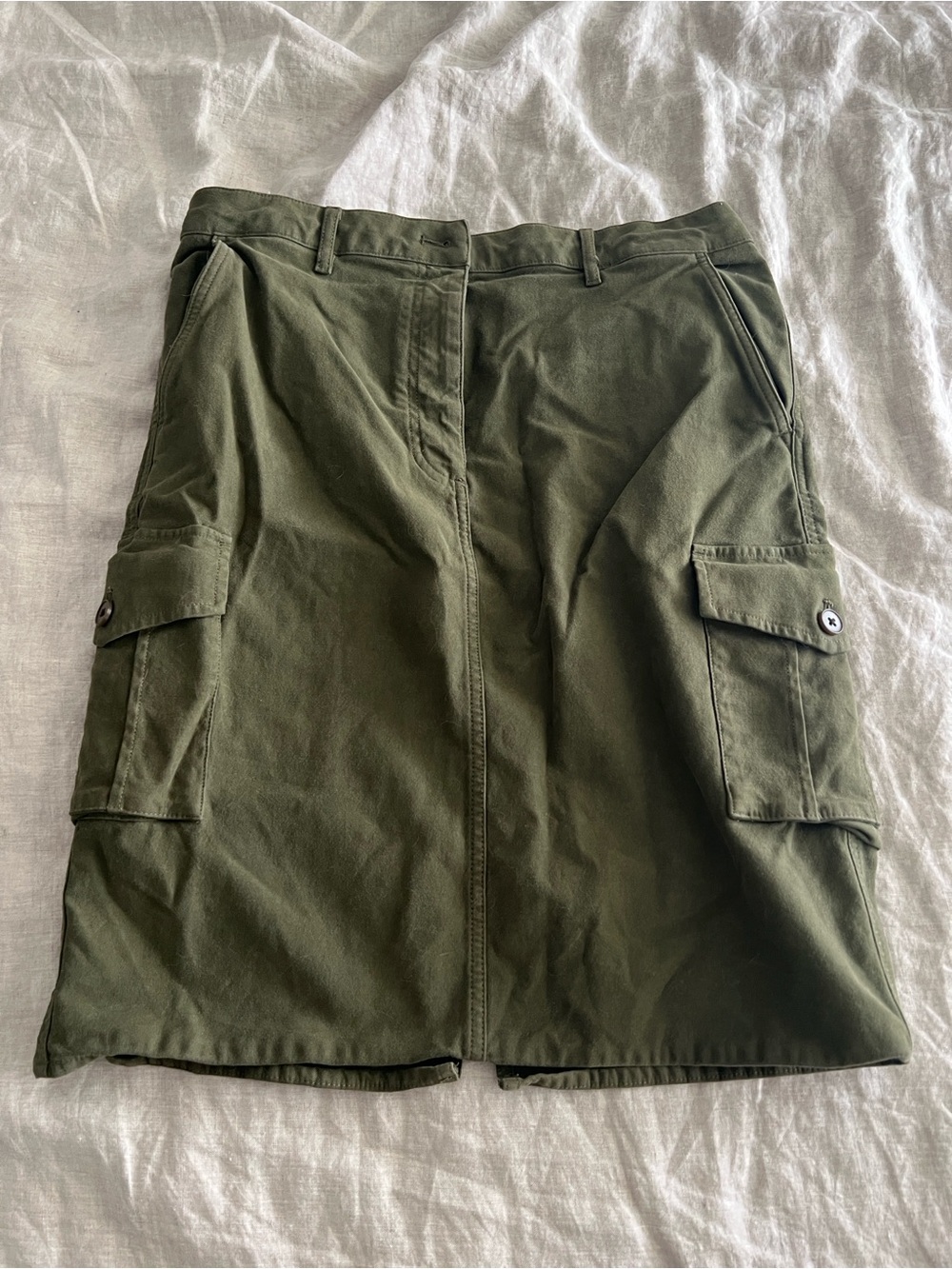 Aritzia Olive Green Cargo Skirt